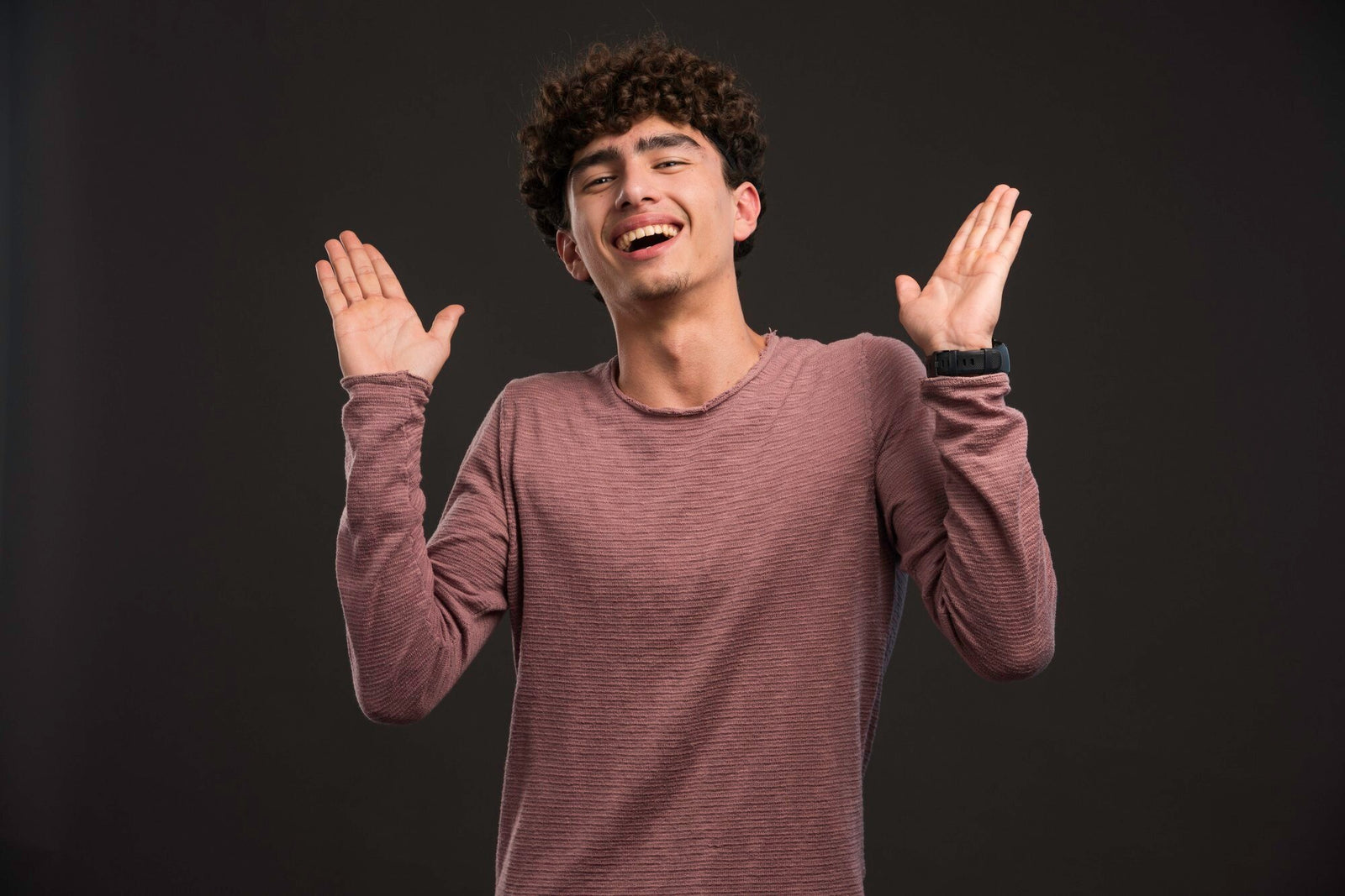 Happy Young Male Model