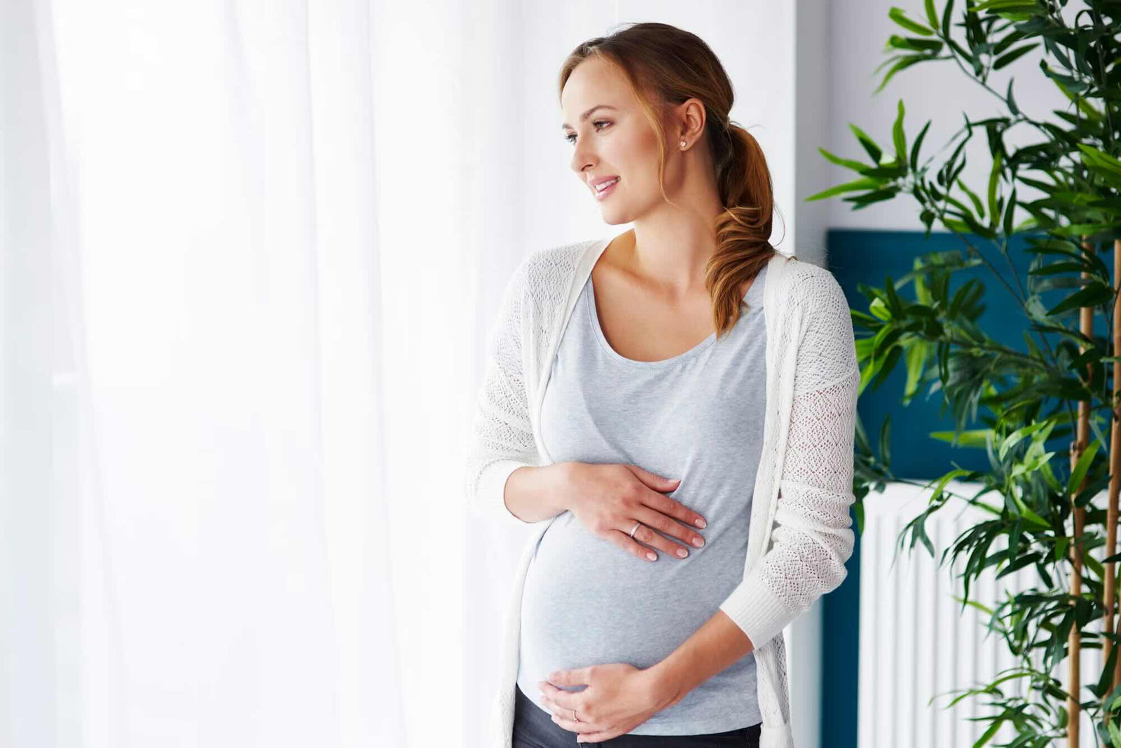 Cheerful Pregnant Woman