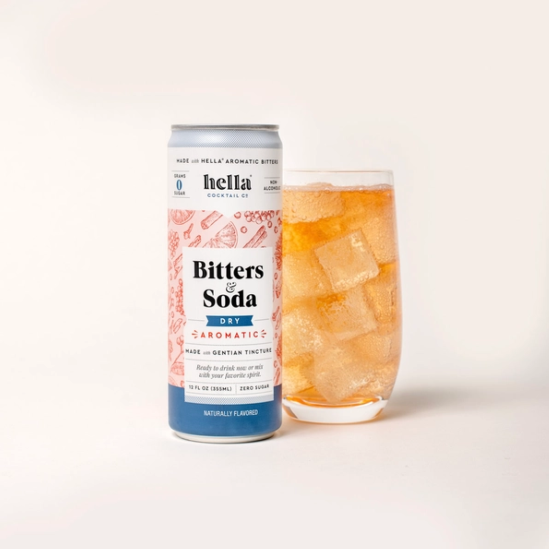 Hella Cocktail Co Bitters & Soda: Dry Aromatic - SMALL PACKAGES
