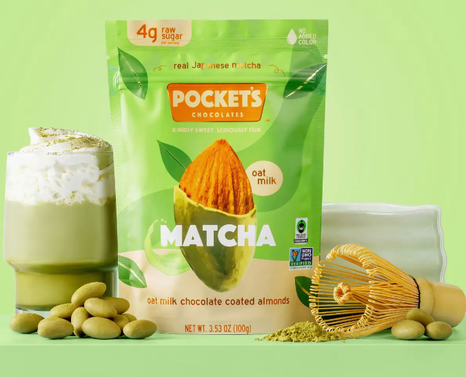 Matcha Chocolate Almonds