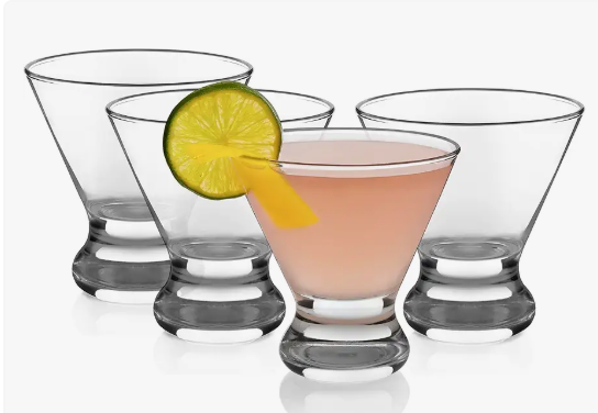 Stemless Martini Glasses