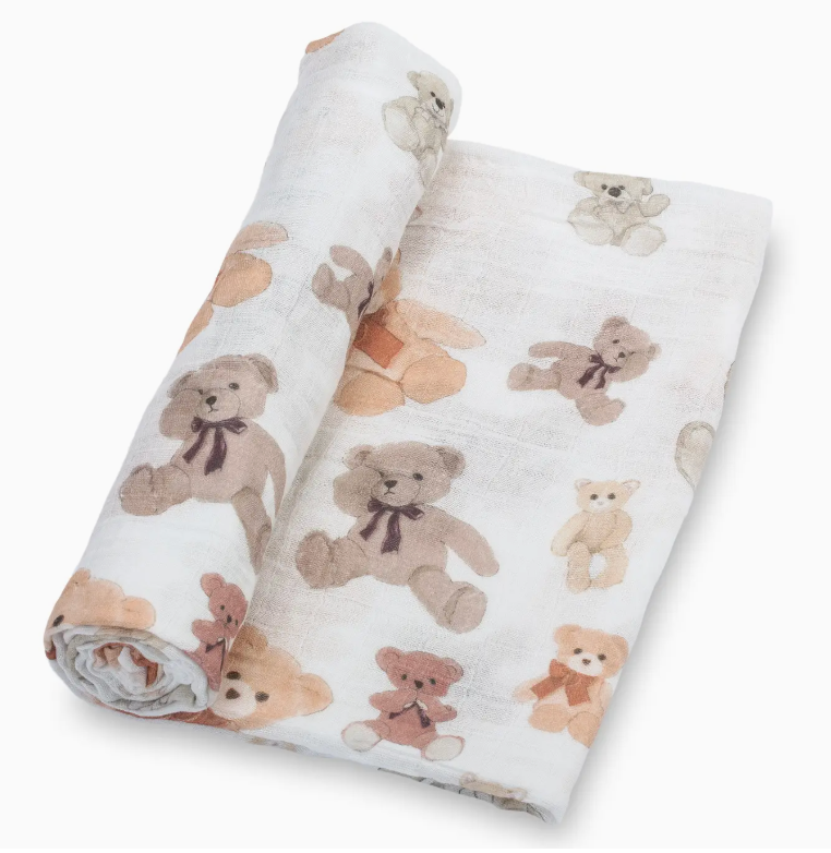 Teddy Bears Cotton Swaddle