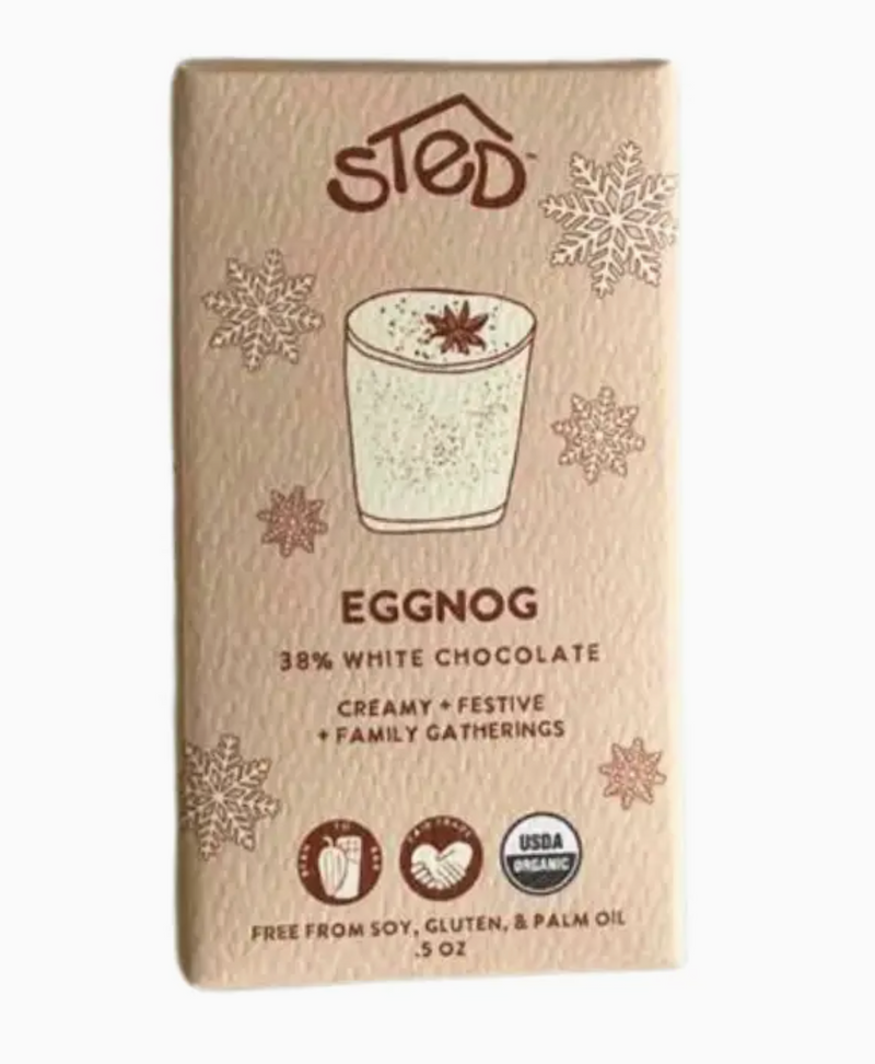 Mini Eggnog White Chocolate Bar