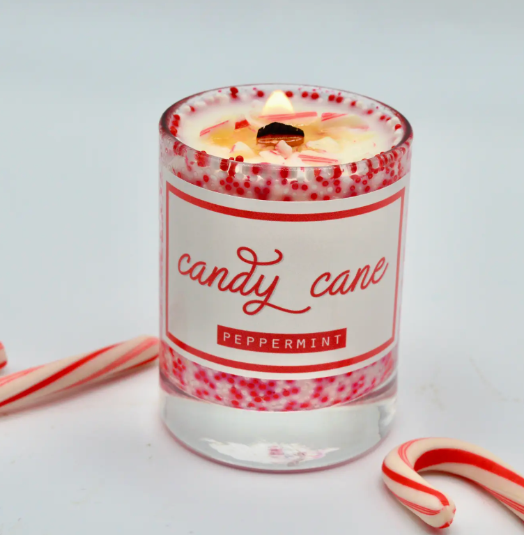 Candy Cane Candle