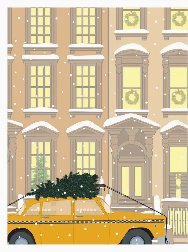 Holiday Brownstone Card