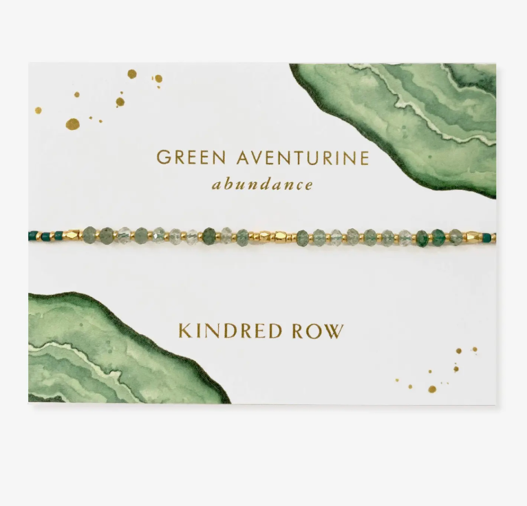 Green Aventurine Gemstone Bracelet - Gives Back