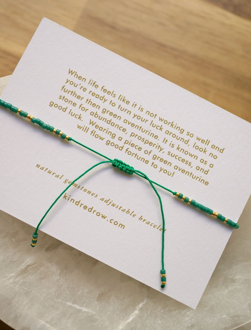 Green Aventurine Gemstone Bracelet - Gives Back