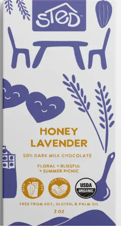 Honey Lavender Chocolate Bar
