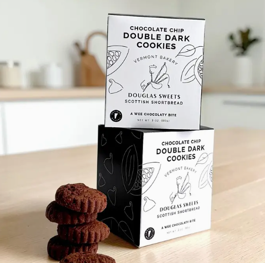 Double Dark Chocolate Shortbread Cookies