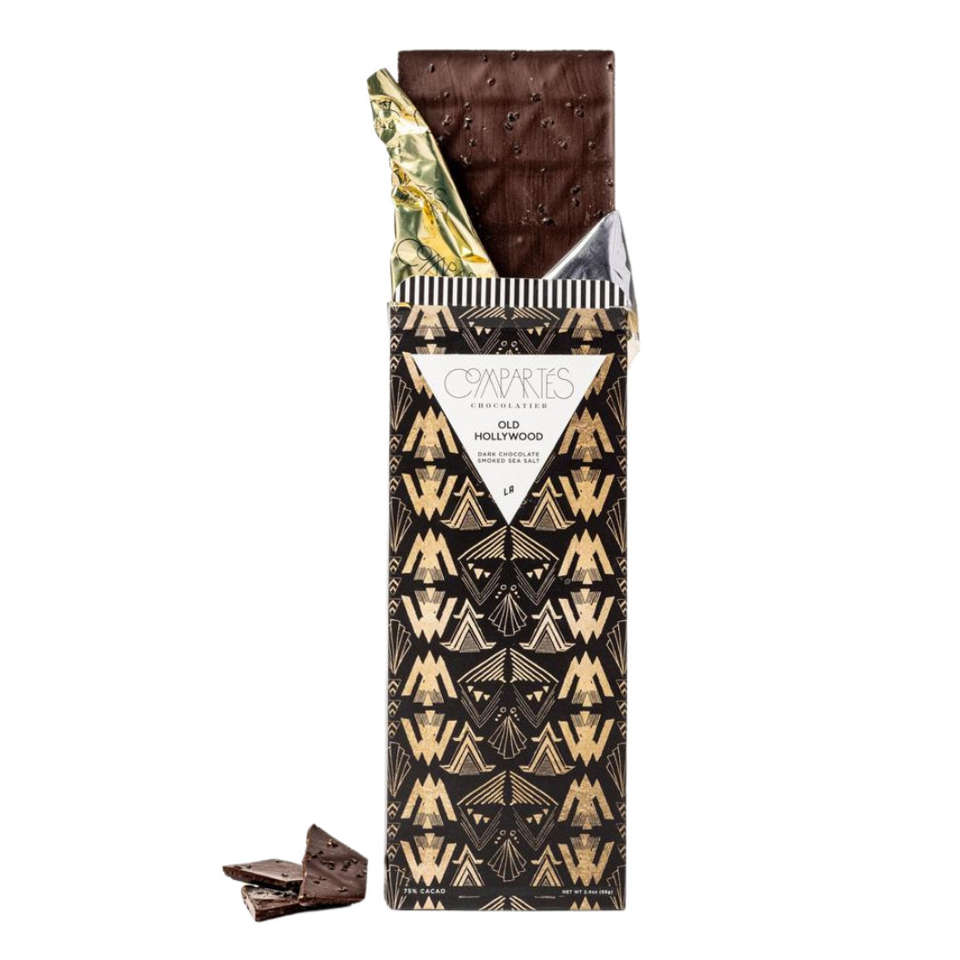 Old Hollywood Smoked Salt Dark Chocolate Bar