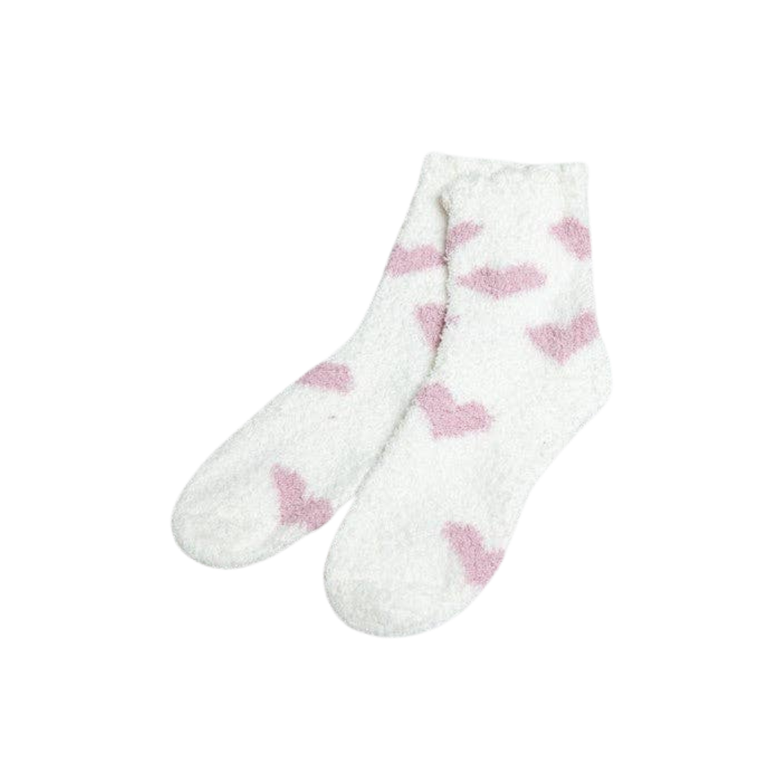 Pink Fuzzy Socks