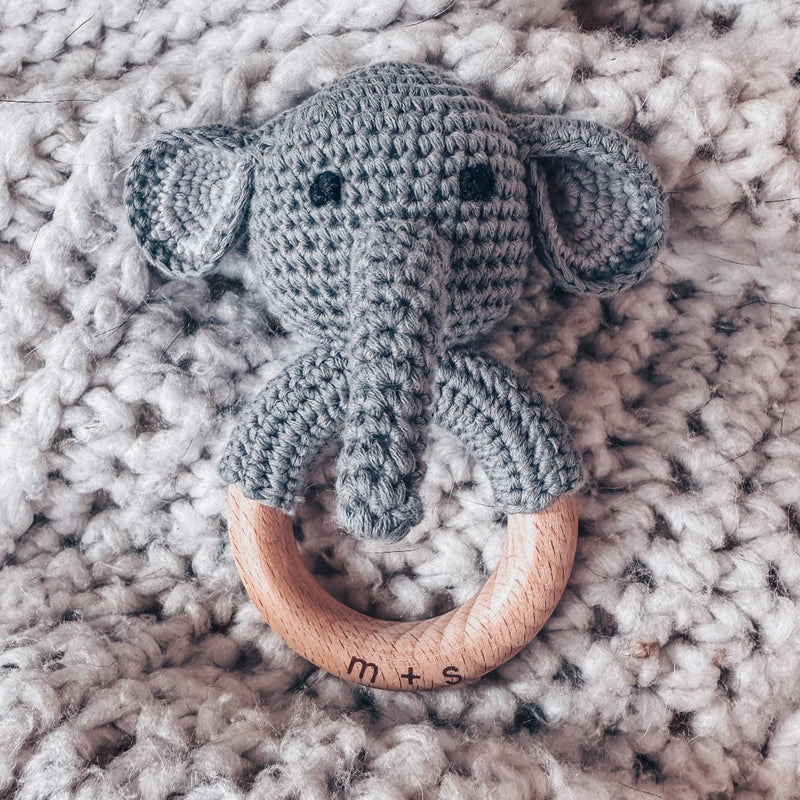 Crochet Elephant Rattle