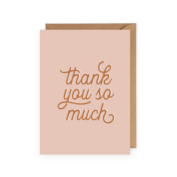 Neutral Thank You Card - SMALL PACKAGES